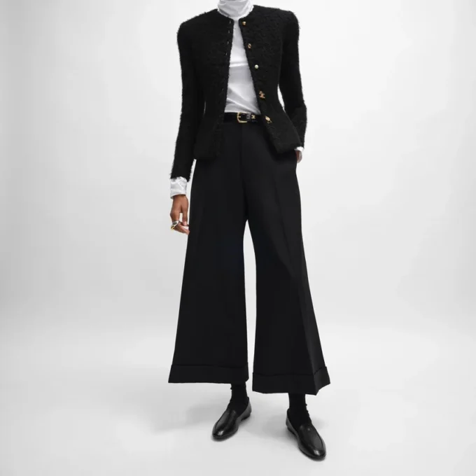 Pantalon Docks en gabardine de laine Pantalon Docks en gabardine de laine