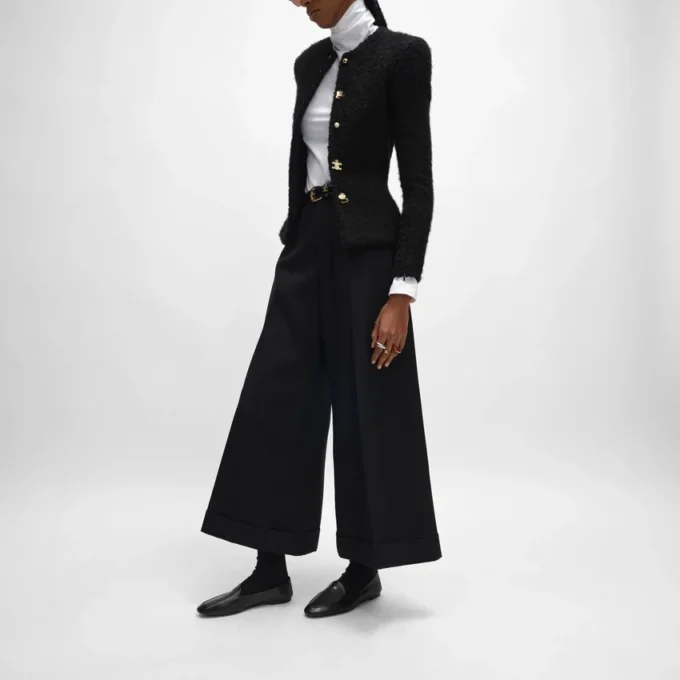 Pantalon Docks en gabardine de laine Pantalon Docks en gabardine de laine