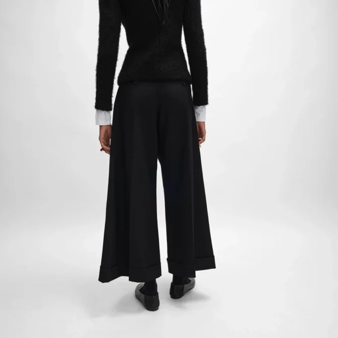 Pantalon Docks en gabardine de laine Pantalon Docks en gabardine de laine