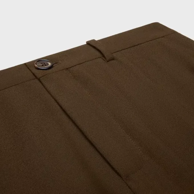 Pantalon Docks en gabardine de laine stretch Pantalon Docks en gabardine de laine stretch