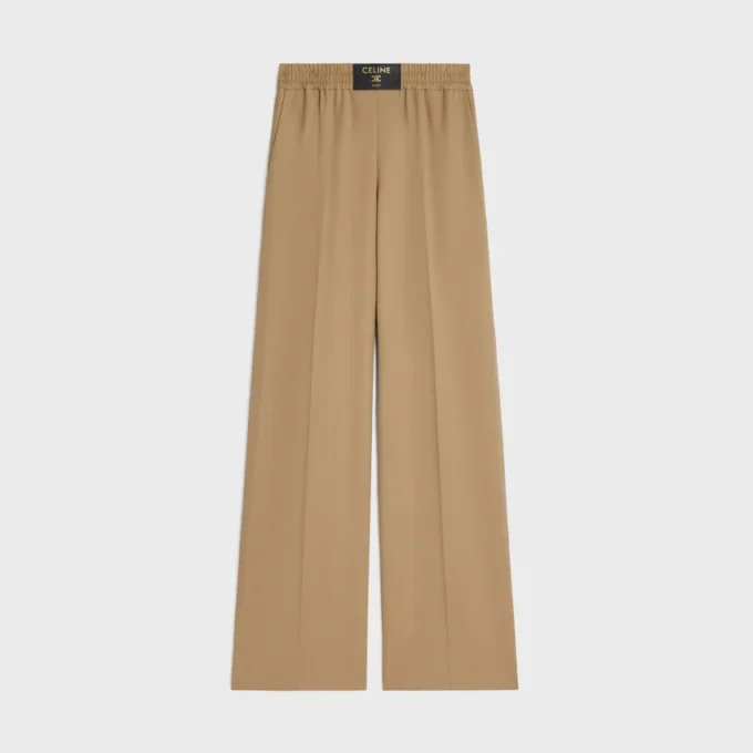 Pantalon en sergé de laine