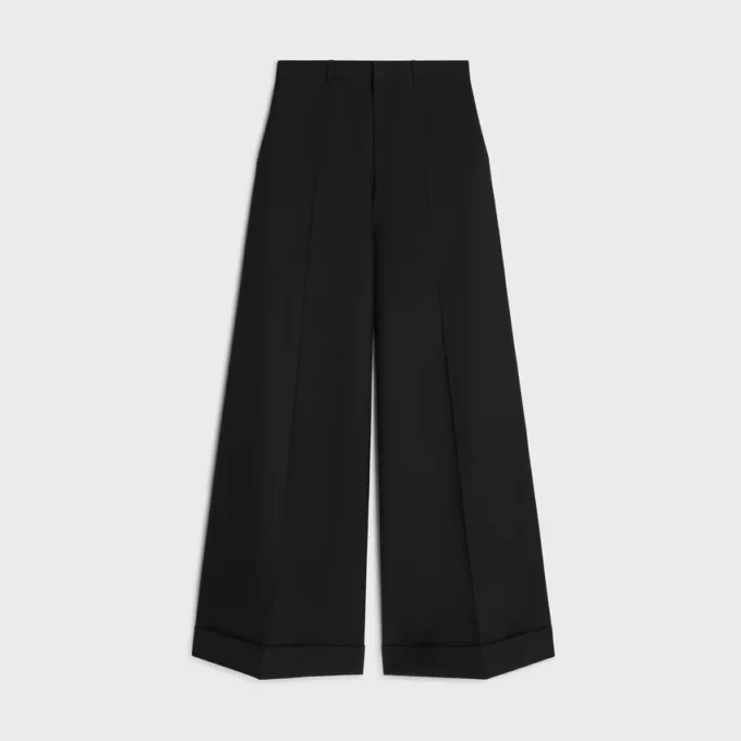 Pantalon Long Docks en gabardine de laine