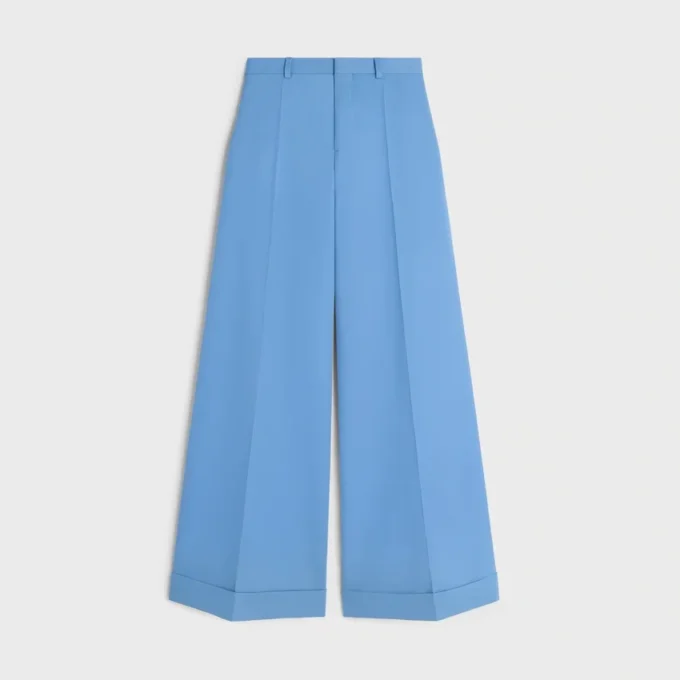 Pantalon Long Docks en laine à chevrons
