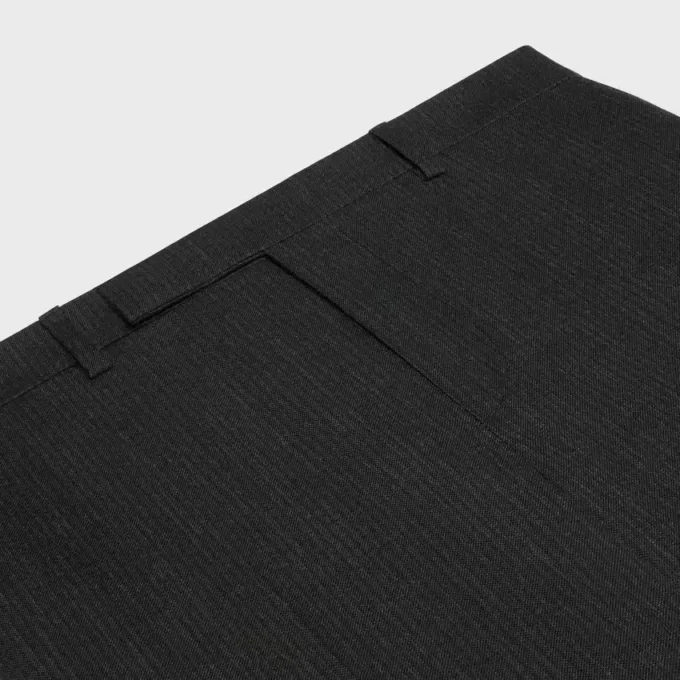Pantalon Mods en flanelle à trois rayures Pantalon Mods en flanelle à trois rayures