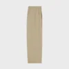 Pantalon à plis en gabardine de coton et de laine Pantalon à plis en gabardine de coton et de laine