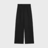 Pantalon à plis en gabardine de laine légère