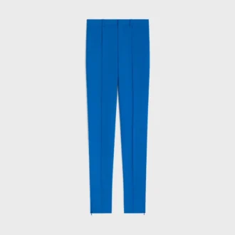 Pantalon slim en gabardine de laine stretch