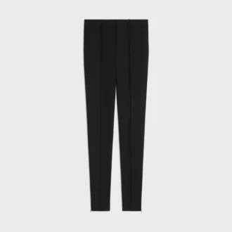 Pantalon slim en gabardine de laine stretch