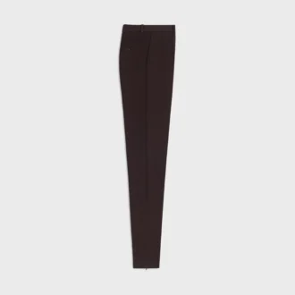 Pantalon slim en gabardine de laine stretch