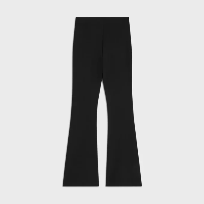 Pantalon évasé en jersey de viscose
