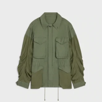 Parka en satin de coton