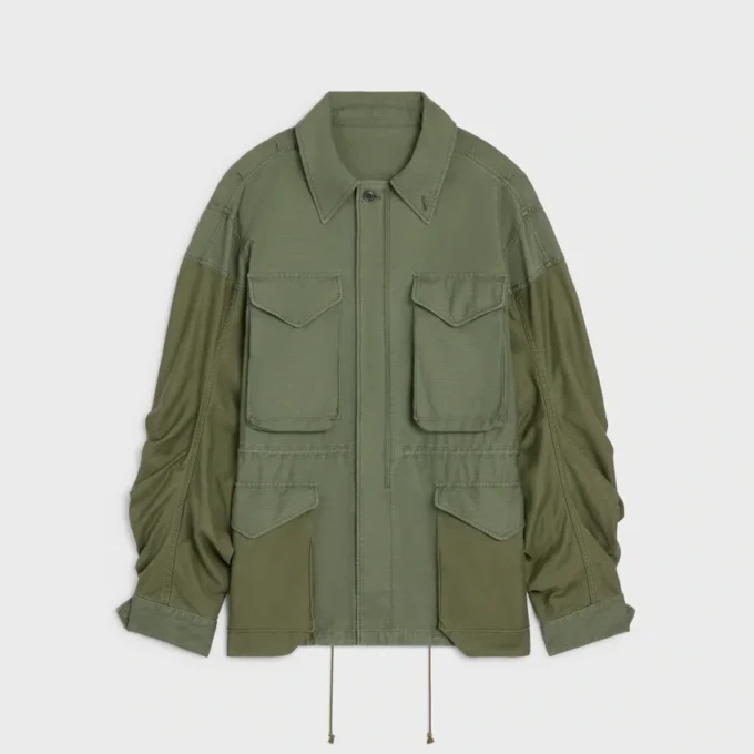 Parka en satin de coton Parka en satin de coton