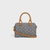 Petit Boston en jacquard Triomphe et cuir de veau Petit Boston en jacquard Triomphe et cuir de veau