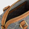 Petit Boston en jacquard Triomphe et cuir de veau Petit Boston en jacquard Triomphe et cuir de veau
