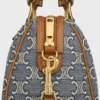 Petit Boston en jacquard Triomphe et cuir de veau Petit Boston en jacquard Triomphe et cuir de veau