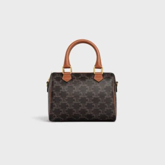 Petit Boston en Triomphe Canvas et cuir de veau