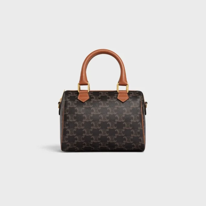 Petit Boston en Triomphe Canvas et cuir de veau