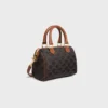 Petit Boston en Triomphe Canvas et cuir de veau