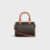 Petit Boston en Triomphe Canvas et cuir de veau