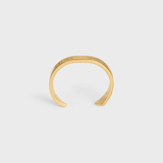 Petit bracelet CELINE Ribbon en laiton avec finition dorée