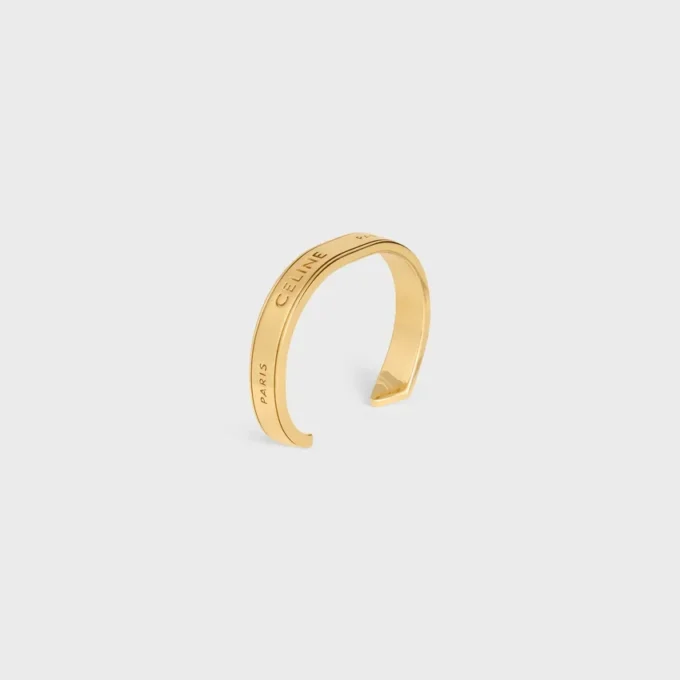 Petit bracelet CELINE Ribbon en laiton avec finition dorée