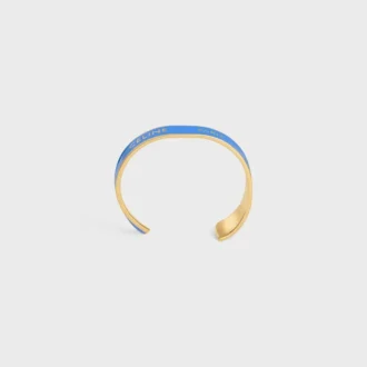 Petit bracelet CELINE Ribbon en émail et laiton avec finition dorée