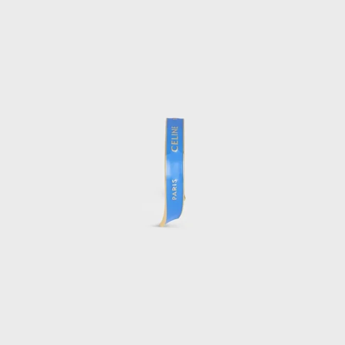 Petit bracelet CELINE Ribbon en émail et laiton avec finition dorée