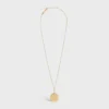 Petit collier Médaille CELINE en or jaune et diamants Petit collier Médaille CELINE en or jaune et diamants