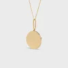 Petit collier Médaille CELINE en or jaune et diamants Petit collier Médaille CELINE en or jaune et diamants