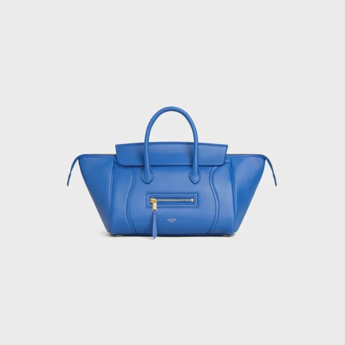 Petit Luggage en cuir d&rsquo;agneau souple et brillant