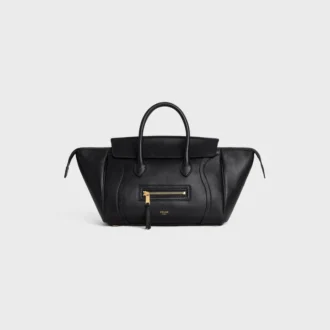 Petit Luggage en cuir d&rsquo;agneau souple et brillant