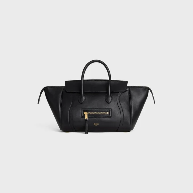 Petit Luggage en cuir d&rsquo;agneau souple et brillant