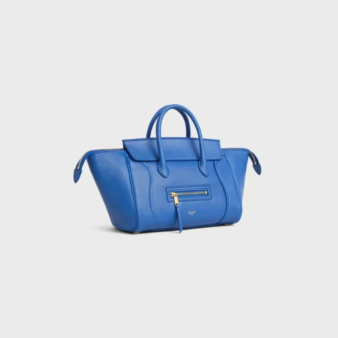 Petit Luggage en cuir d&rsquo;agneau souple et brillant