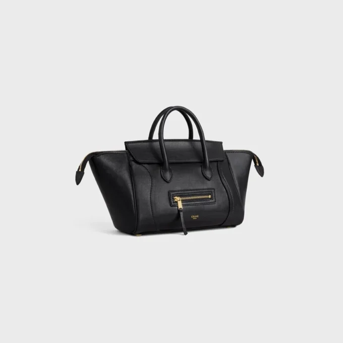 Petit Luggage en cuir d&rsquo;agneau souple et brillant