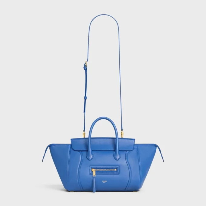 Petit Luggage en cuir d&rsquo;agneau souple et brillant