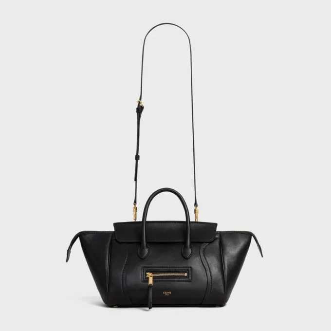 Petit Luggage en cuir d&rsquo;agneau souple et brillant