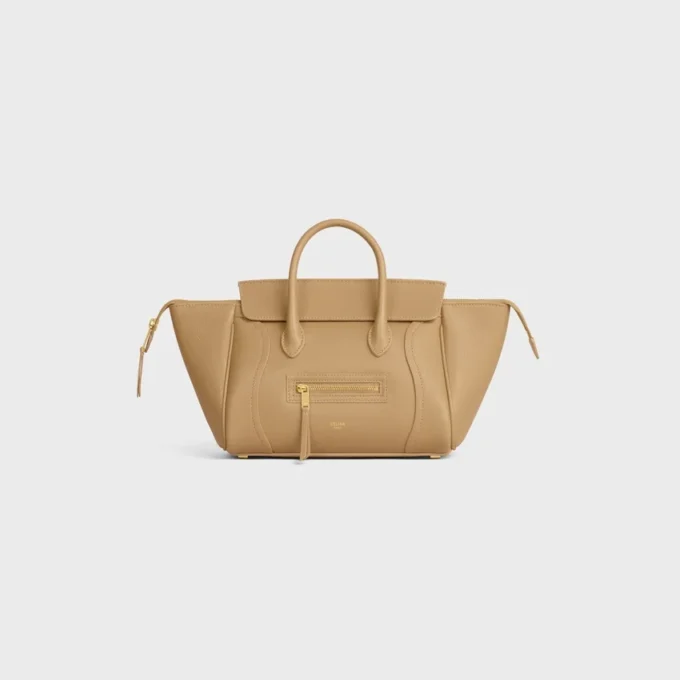 Petit Luggage en cuir de veau grainé