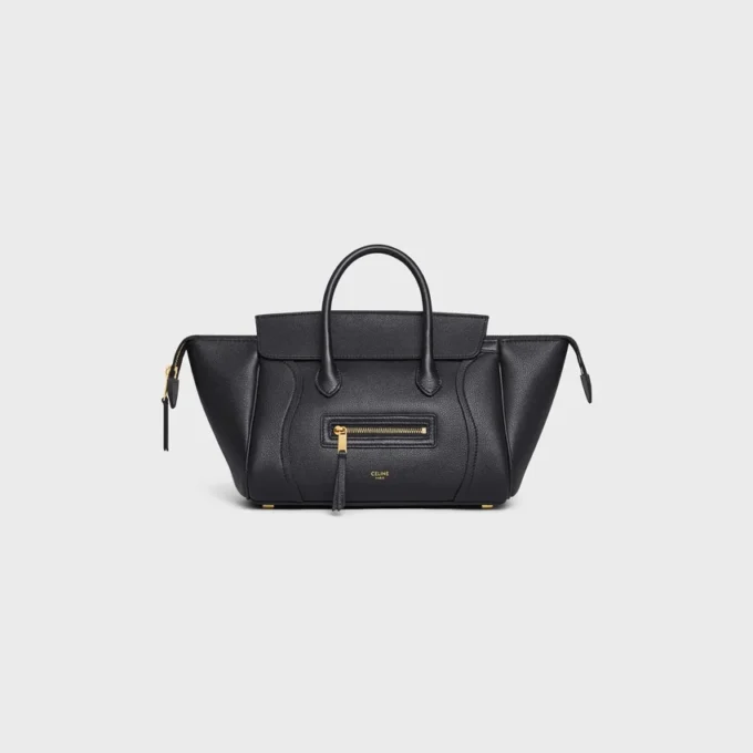 Petit Luggage en cuir de veau grainé