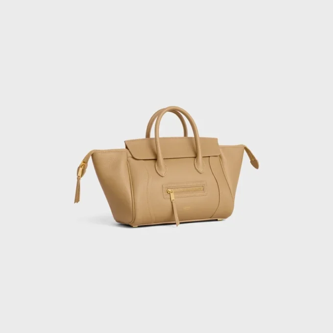 Petit Luggage en cuir de veau grainé