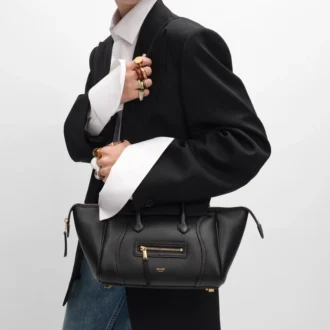 Petit Luggage en cuir de veau grainé