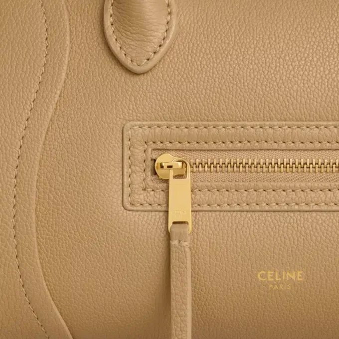Petit Luggage en cuir de veau grainé