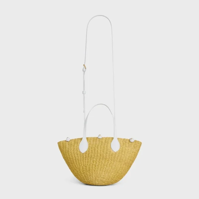 Petit panier « Triomphe » en sisal et cuir de veau Petit panier « Triomphe » en sisal et cuir de veau