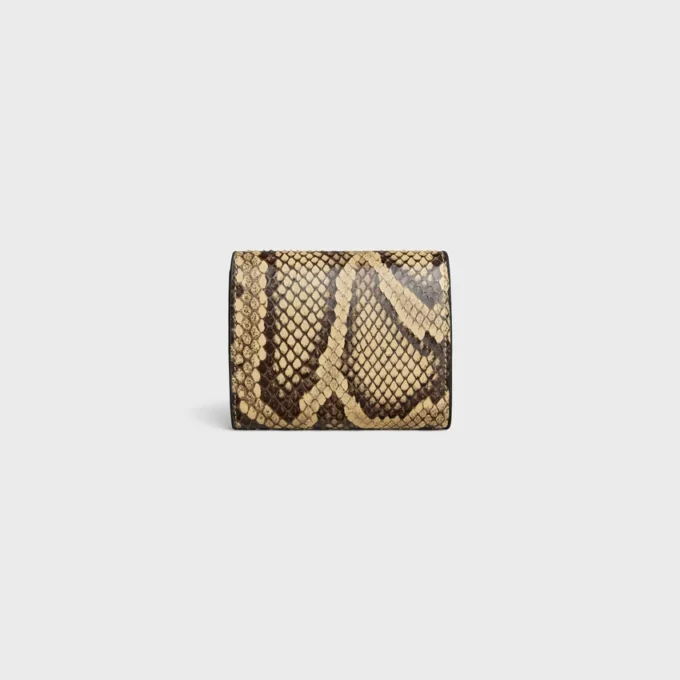 Petit portefeuille à rabat Triomphe en python Petit portefeuille à rabat Triomphe en python