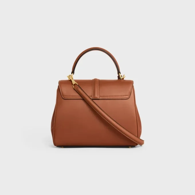 Petit sac 16 en cuir de veau naturel