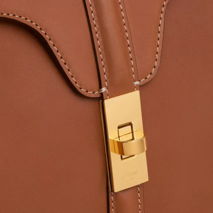 Petit sac 16 en cuir de veau naturel