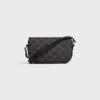 Petit sac à bandoulière Triomphe en Triomphe Canvas et cuir de veau Petit sac à bandoulière Triomphe en Triomphe Canvas et cuir de veau