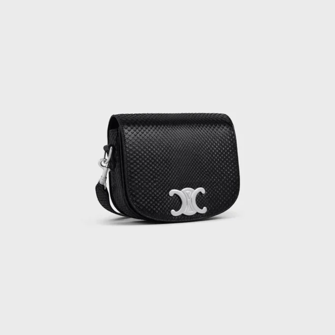 Petit sac Besace à bandoulière Triomphe en python Petit sac Besace à bandoulière Triomphe en python