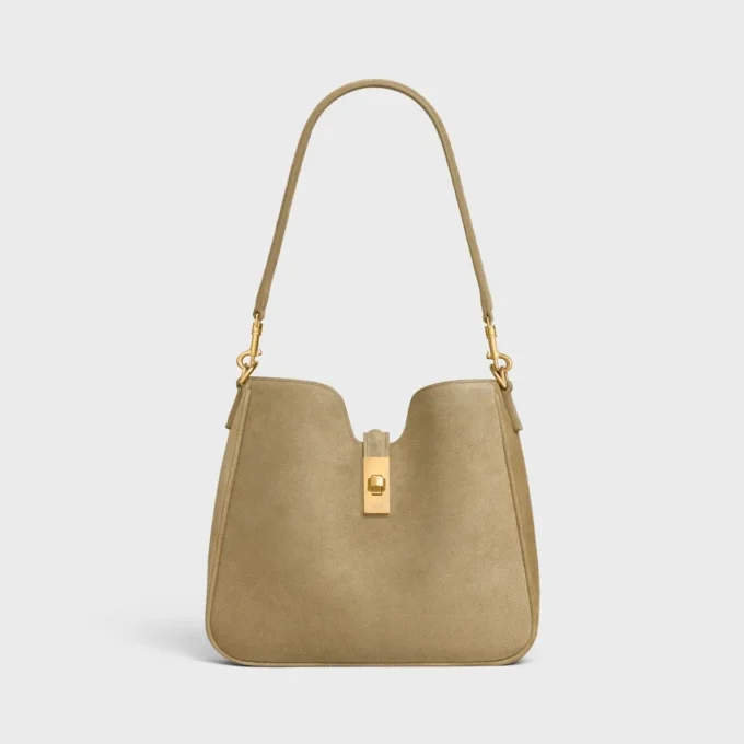 Petit sac Camille 16 Soft en cuir de veau suédé