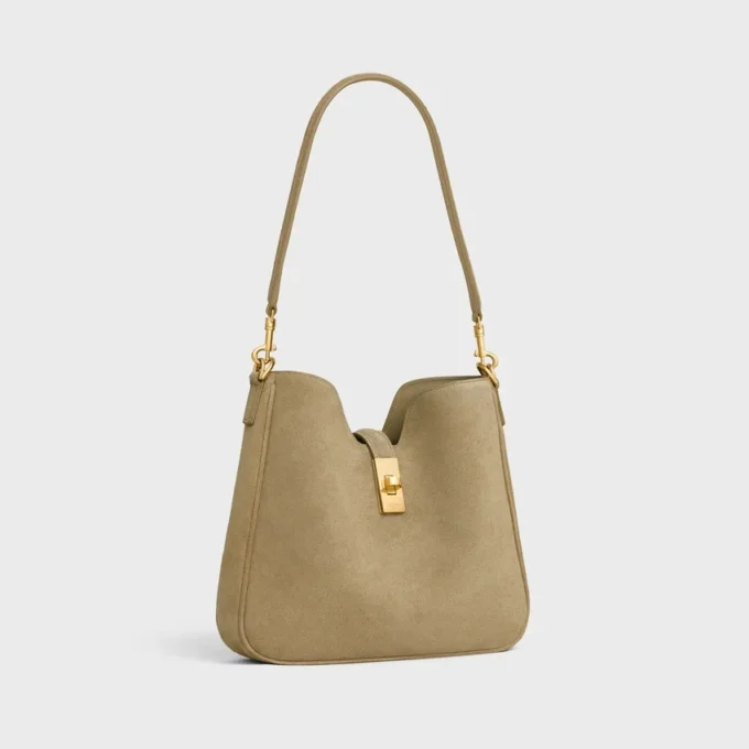 Petit sac Camille 16 Soft en cuir de veau suédé