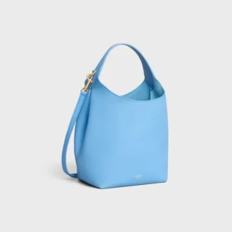Petit sac hobo en cuir de veau souple et lisse